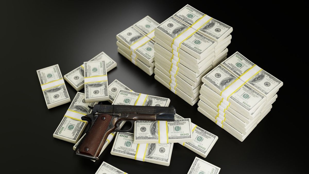 Mafia money and weapons