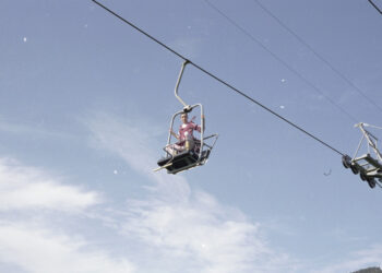 Chairlift fashion show