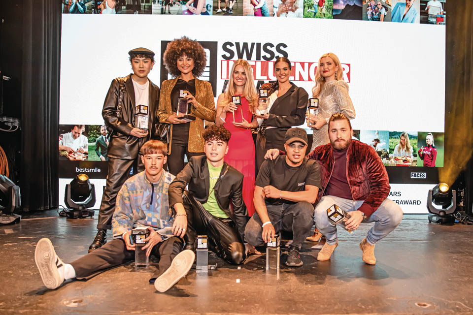 Swiss Influencer Award at the Kaufleuten Klub Zurich