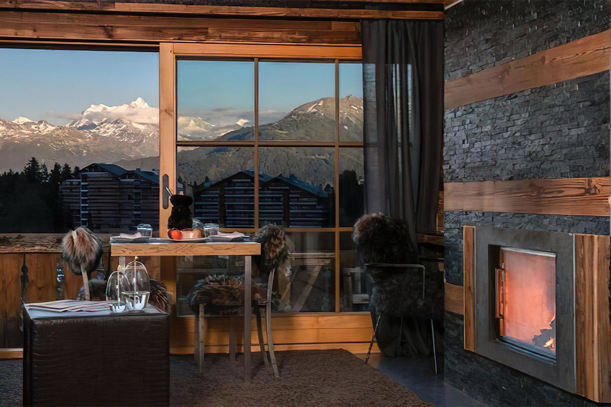 The Hostellerie du Pas de l'Ours Relais &amp; Châteaux in Valais.