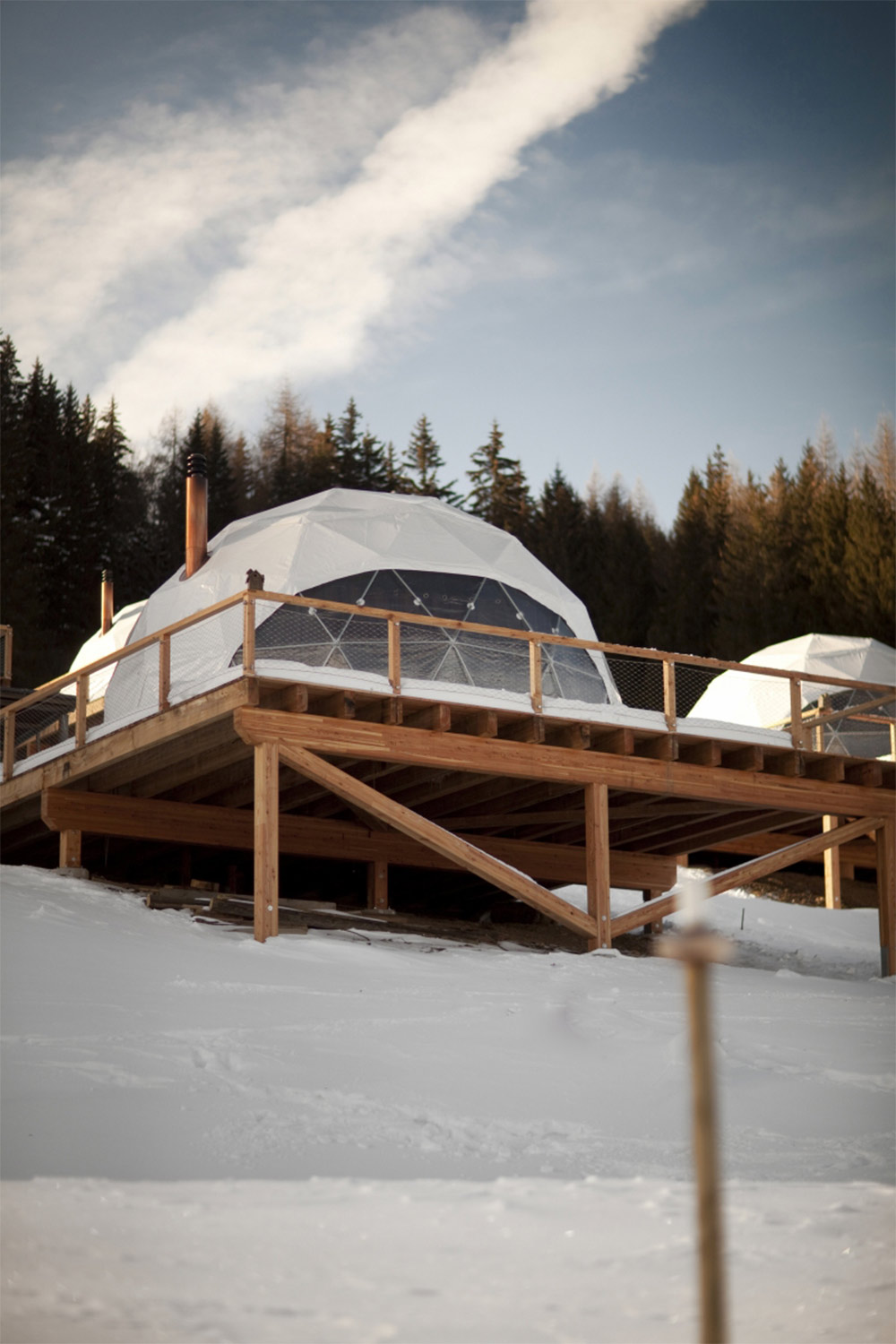 The Whitepods in Monthey, Switzerland.