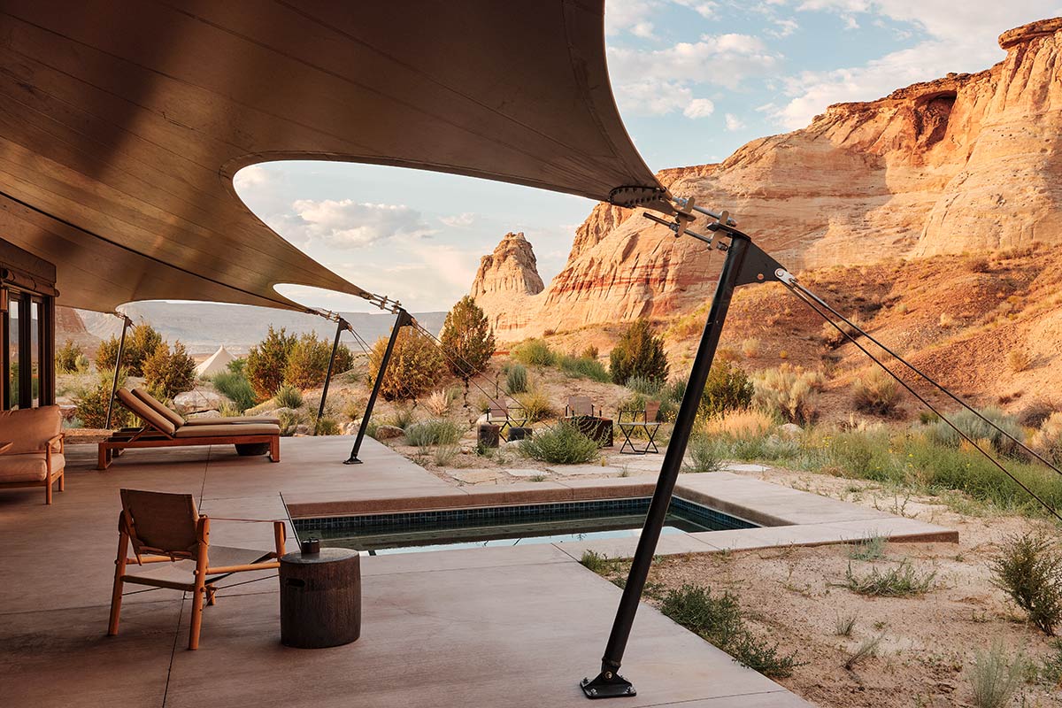 Terrace of Amangiri &amp; Camp Sarika.