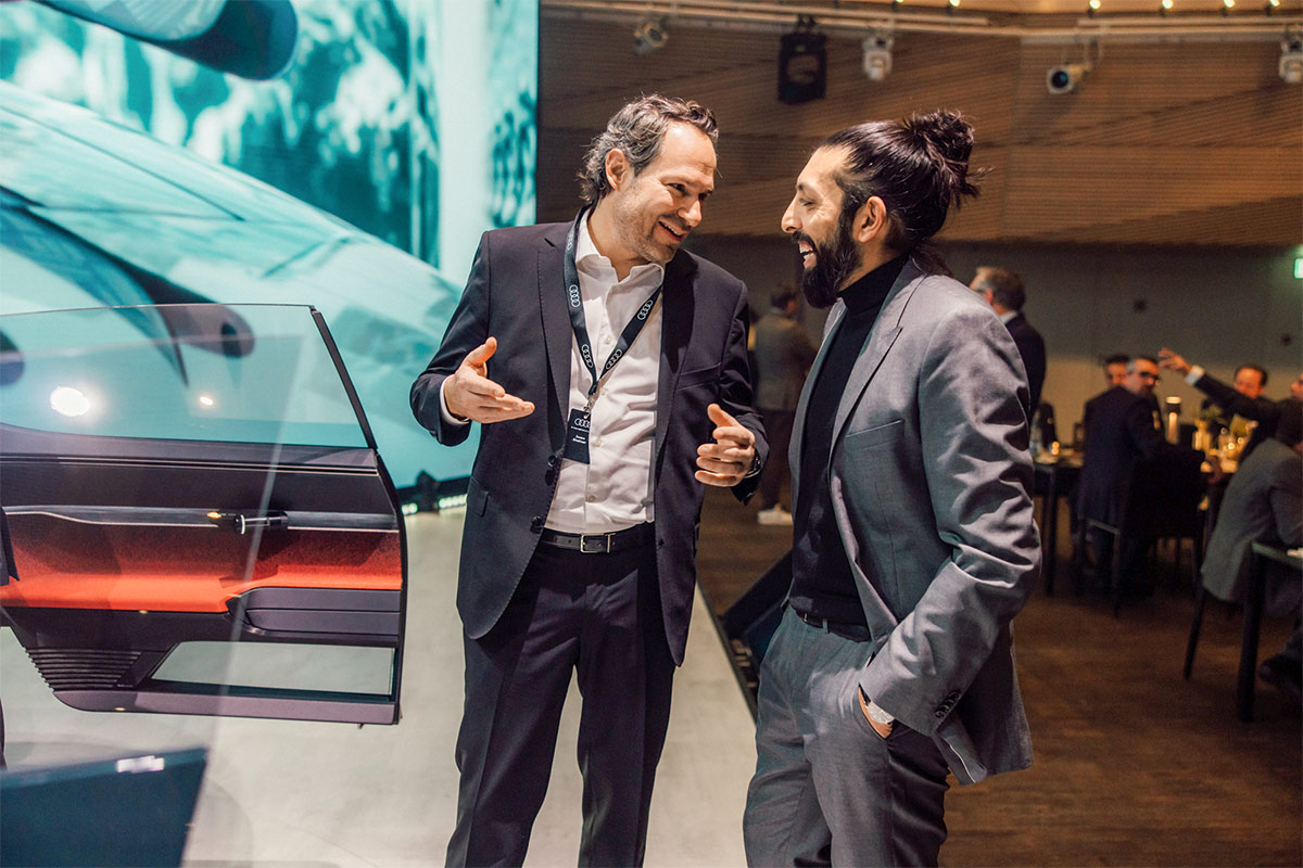 Sid Odedra, Head of UI/UX Design Audi AG (right)