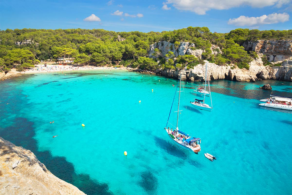 Cala Macarella in Menorca.