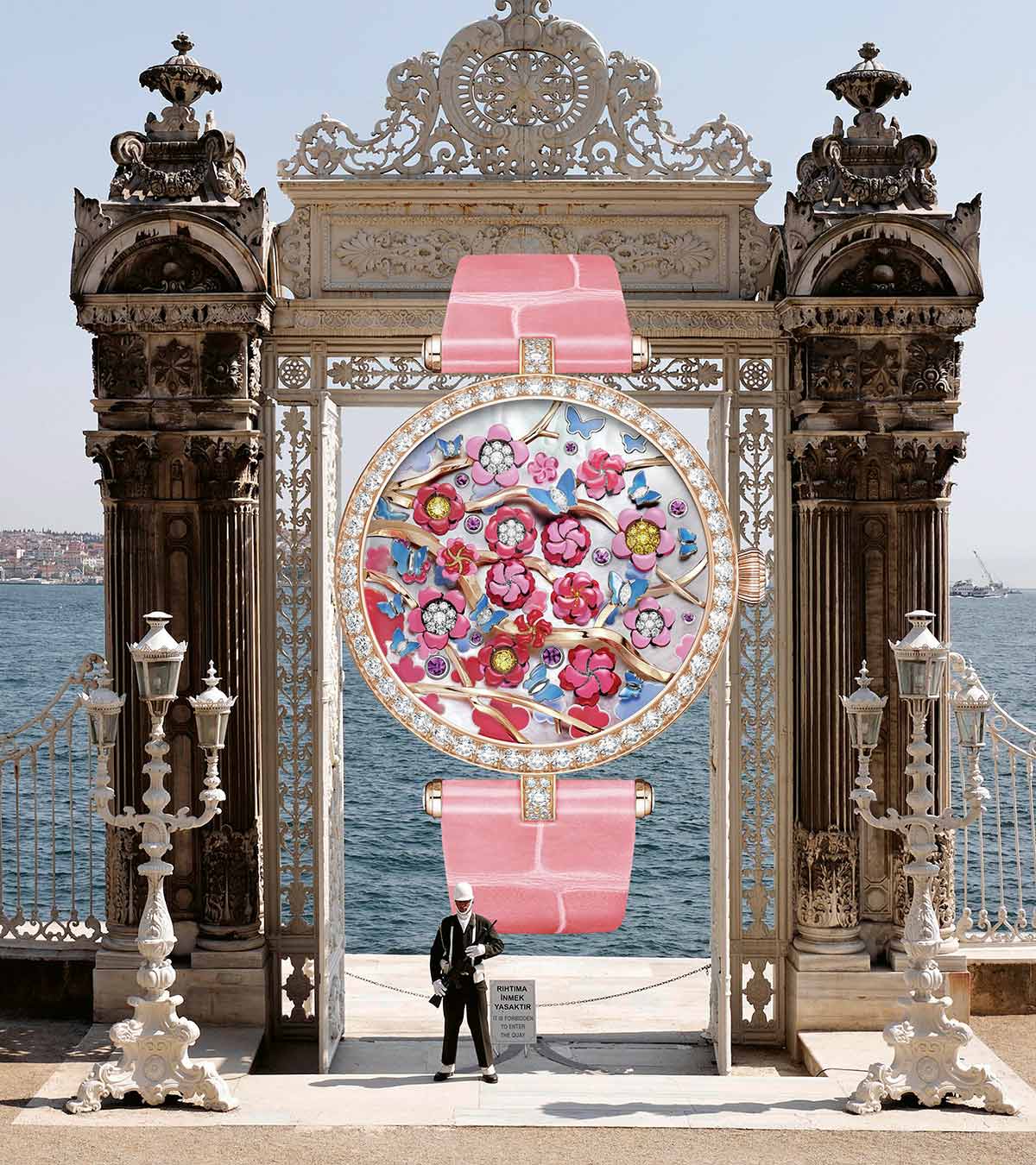 The most beautiful watches of the season: Van Cleef &amp; Arpels, "Lady Arpels Heures Florales Cerisier", approx. 258'000.-