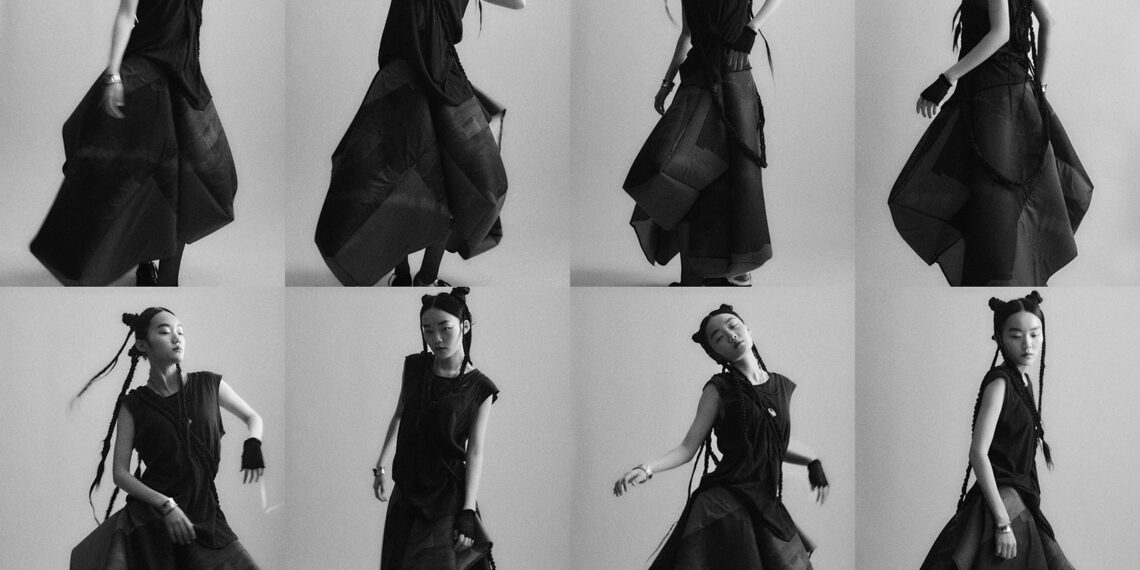 Anna Shi: FACES cover model in winter