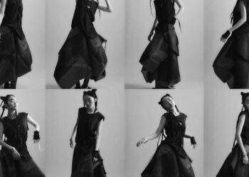 Anna Shi: FACES cover model in winter