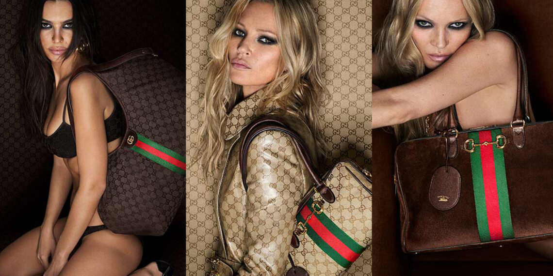 Beauty and the Bag: Kate Moss and Emrata in the new Gucci campaign