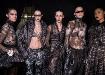 Roberto Cavalli fall/winter 2026/27: Paint it black