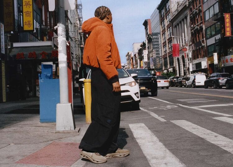 Loewe x On "Touch Grass" campaign with Cloud Solo Hiker and Cloud Tilt Cosmic